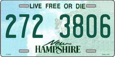 NH license plate 2723806