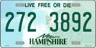 NH license plate 2723892
