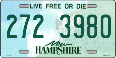 NH license plate 2723980