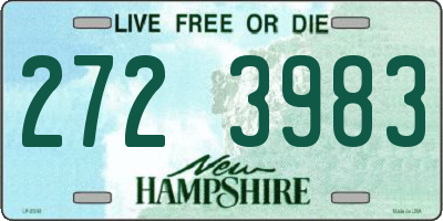 NH license plate 2723983