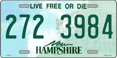 NH license plate 2723984