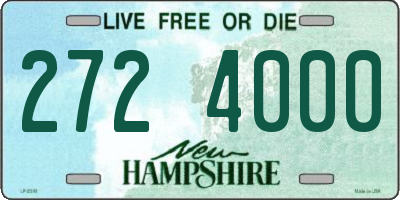 NH license plate 2724000
