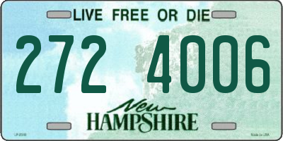 NH license plate 2724006