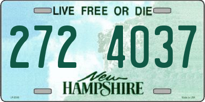 NH license plate 2724037
