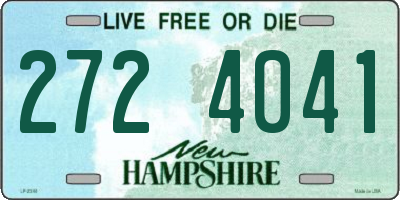 NH license plate 2724041