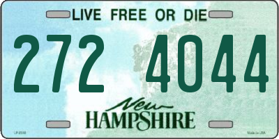 NH license plate 2724044