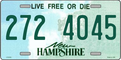 NH license plate 2724045