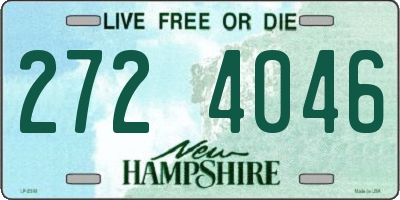 NH license plate 2724046