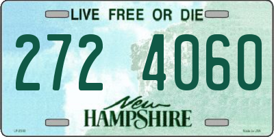 NH license plate 2724060