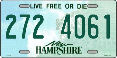 NH license plate 2724061