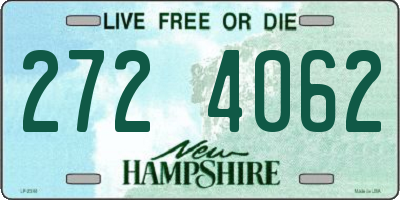 NH license plate 2724062