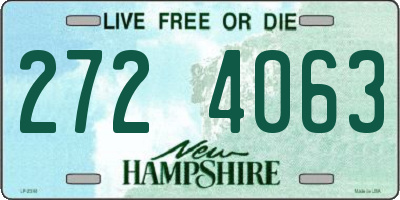 NH license plate 2724063