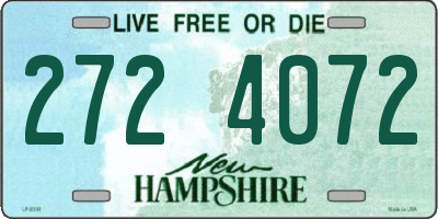 NH license plate 2724072