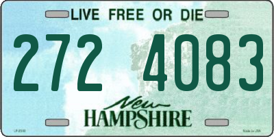 NH license plate 2724083