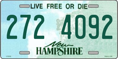 NH license plate 2724092