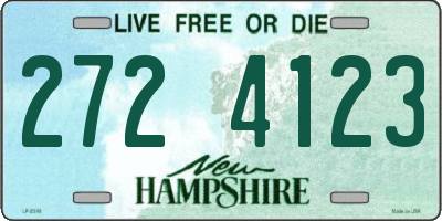 NH license plate 2724123