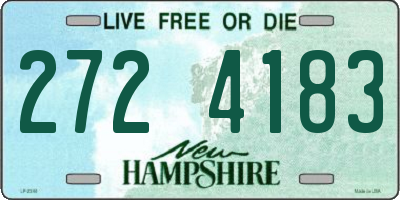 NH license plate 2724183