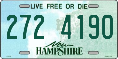 NH license plate 2724190
