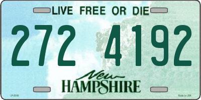 NH license plate 2724192