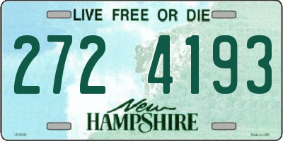 NH license plate 2724193