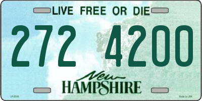 NH license plate 2724200