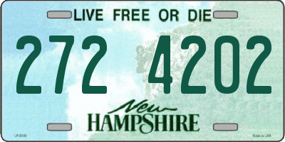 NH license plate 2724202