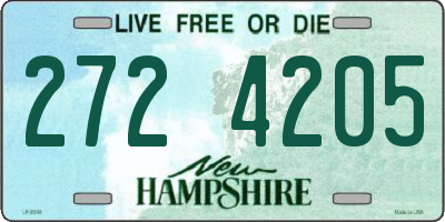 NH license plate 2724205