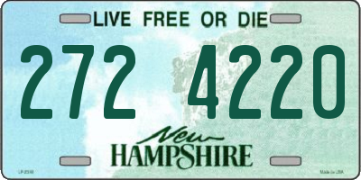 NH license plate 2724220