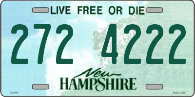 NH license plate 2724222