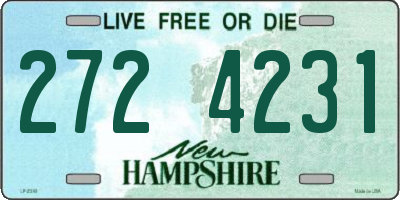 NH license plate 2724231