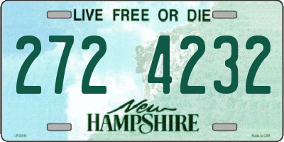 NH license plate 2724232