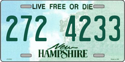 NH license plate 2724233