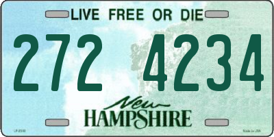 NH license plate 2724234