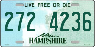 NH license plate 2724236