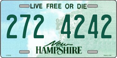 NH license plate 2724242