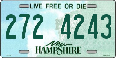 NH license plate 2724243