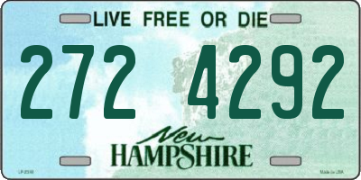 NH license plate 2724292