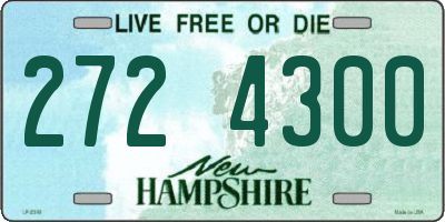 NH license plate 2724300
