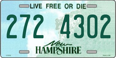 NH license plate 2724302
