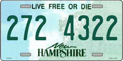NH license plate 2724322