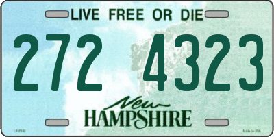 NH license plate 2724323