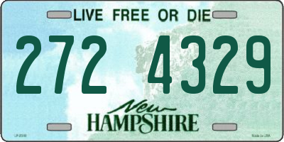 NH license plate 2724329