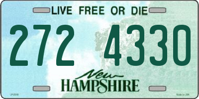 NH license plate 2724330