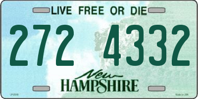NH license plate 2724332
