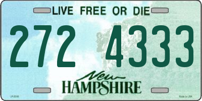 NH license plate 2724333