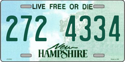 NH license plate 2724334