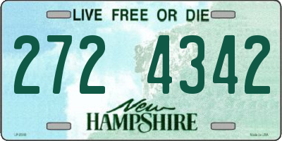 NH license plate 2724342