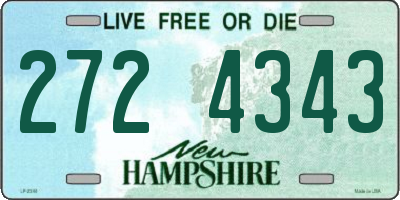 NH license plate 2724343