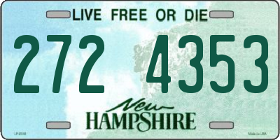 NH license plate 2724353