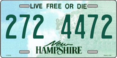 NH license plate 2724472